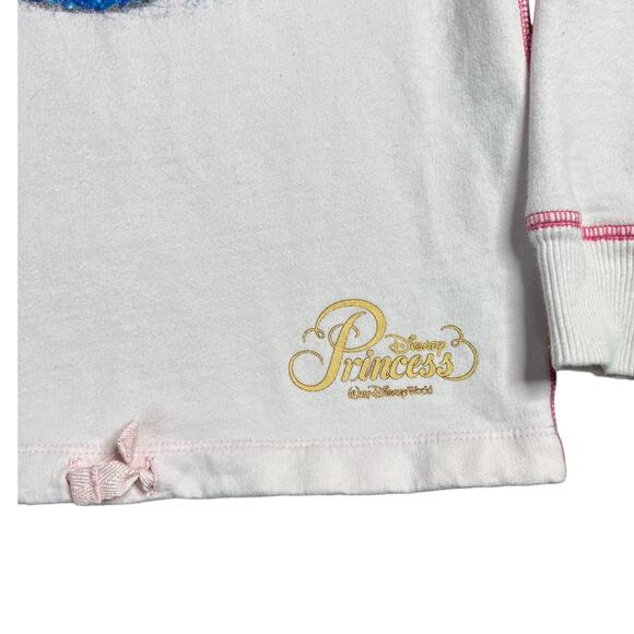 Disney Parks Pink Pullover with Princess graphic size small girls - Picture 4 of 5